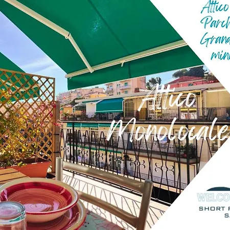 Апартаменты Wh-maison Du Soleil-attico Monolocale Con Parcheggio Gratuito E Grande Terrazza - A 5 Minuti Dal Centro - Wifi Санремо